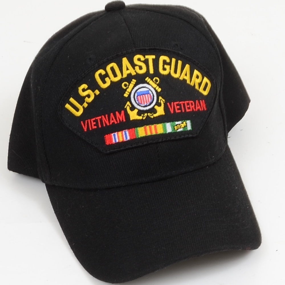 USCG Coast Guard Veteren Cap Hat Ribbons Patch